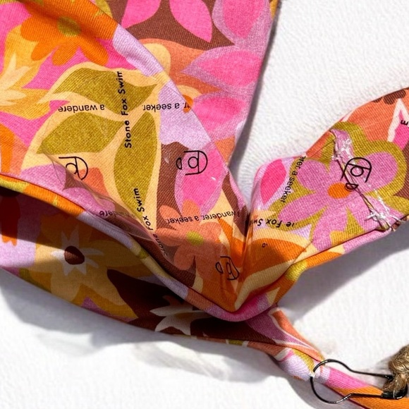 🌻NEW w.tags! Stone Fox Swim Retro Pop Bikini Set Size Small - Picture 9 of 16